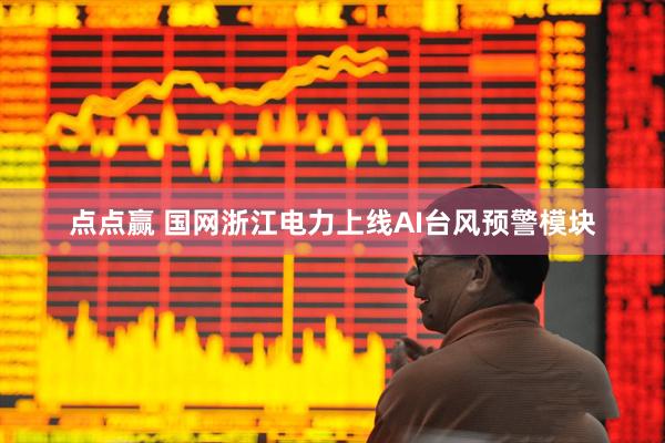 点点赢 国网浙江电力上线AI台风预警模块