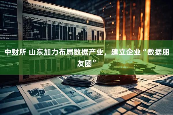 中财所 山东加力布局数据产业，建立企业“数据朋友圈”